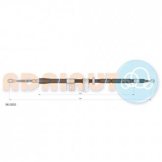 Тросик тормоза прав Lanos ADRIAUTO 060202