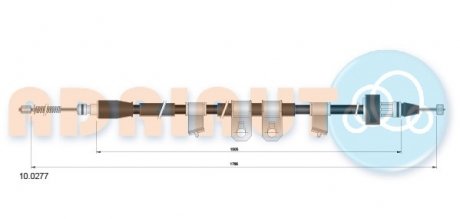 Тросик стояночного тормоза ADRIAUTO 10.0277