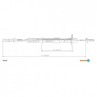 Трос зчеплення OPEL Omega 1.8-2.0 87-93 ADRIAUTO 330149