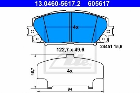 Автозапчастина ATE 13.0460-5617.2