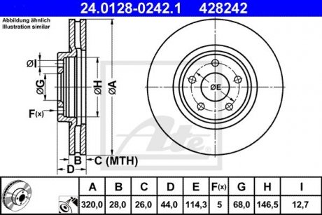 Автозапчасть ATE 24.0128-0242.1