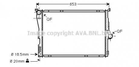 Радиатор охлаждения двигателя AVA AVA COOLING BWA2291