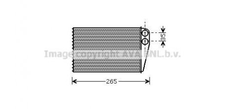 Радіатор обігрівача салону AVA AVA COOLING RTA6354