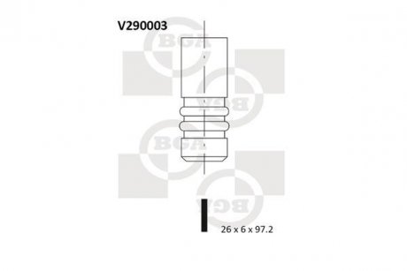 Клапан двигателя BGA V290003