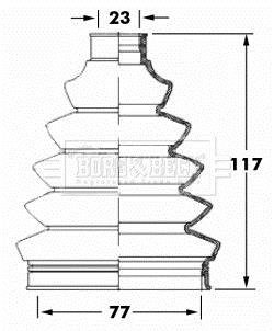 Пильник BORG & BECK BCB6068