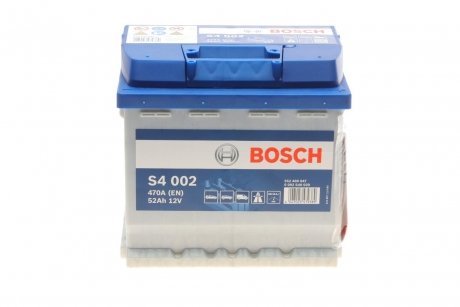 АКБ S4 SILVER 52 А*ч -/+ 470A BOSCH 0 092 S40 020