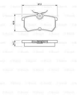 A_Гальмівні колодки дискові BOSCH 0986424472 (фото 1)