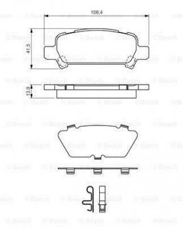 Колодки тормозные BOSCH 0 986 424 650