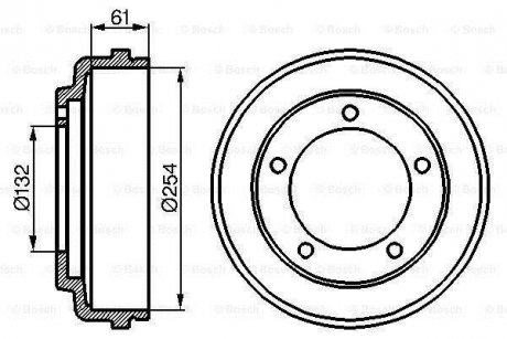 Барабан гальмівний BOSCH 0 986 477 048