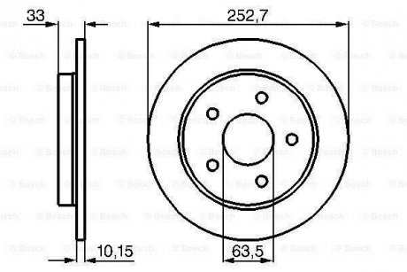 Диск тормозной BOSCH 0 986 478 196