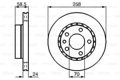 Диск тормозной BOSCH 0 986 478 265