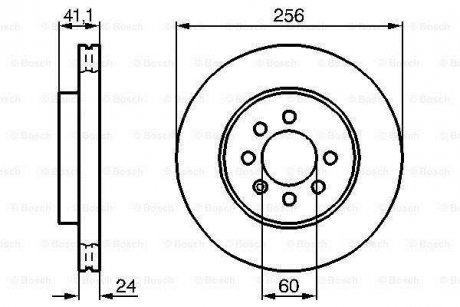 Тормозной диск BOSCH 0986478286