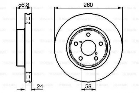 Диск тормозной BOSCH 0 986 478 293