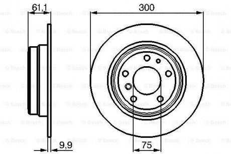 Тормозной диск BOSCH 0986478321