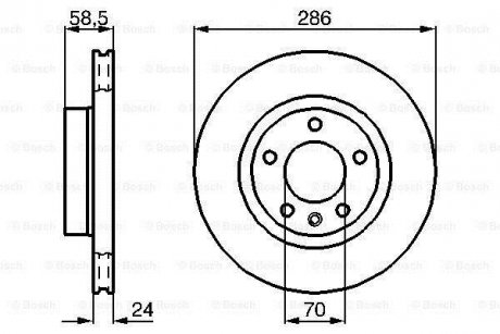 Тормозной диск BOSCH 0986478594