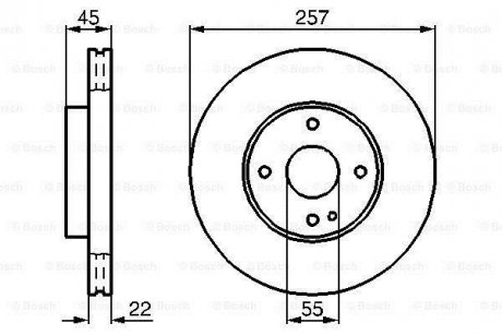 Диск тормозной BOSCH 0 986 478 638