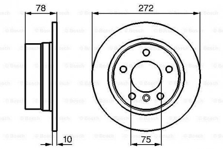 Тормозной диск BOSCH 0986478641