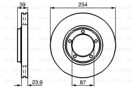 Диск тормозной BOSCH 0 986 478 714