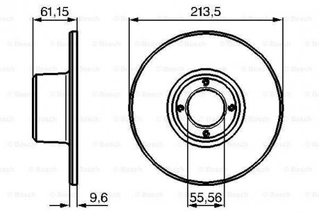 Тормозной диск BOSCH 0986478811