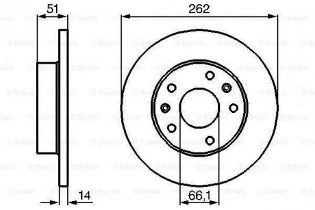 Тормозной диск BOSCH 0 986 478 991