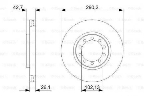 Тормозной диск BOSCH 0986479342