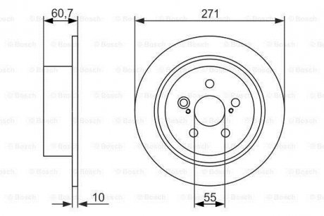 Диск тормозной BOSCH 0 986 479 613