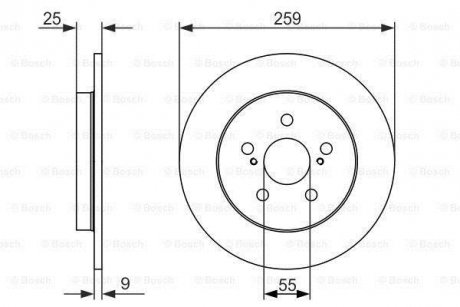 Тормозной диск BOSCH 0986479721