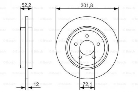 Гальмівний диск BOSCH 0986479A53