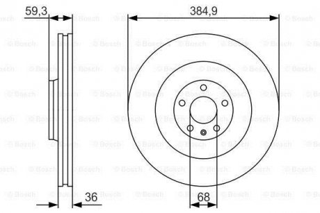 Тормозной диск BOSCH 0986479R30