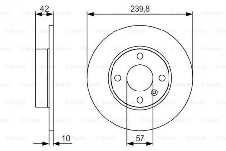 Тормозной диск BOSCH 0986479S52