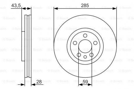 Диск гальмівний BOSCH 0 986 479 S62