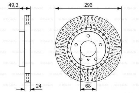 Тормозной диск BOSCH 0986479T44