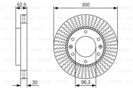 Тормозной диск BOSCH 0 986 479 T88