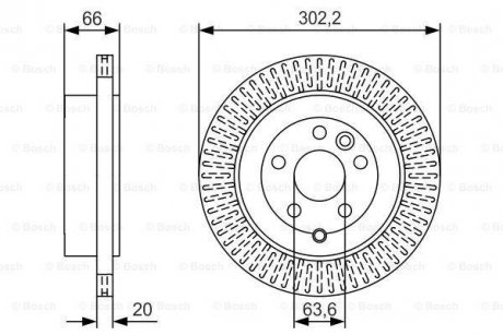 Тормозной диск BOSCH 0986479U44