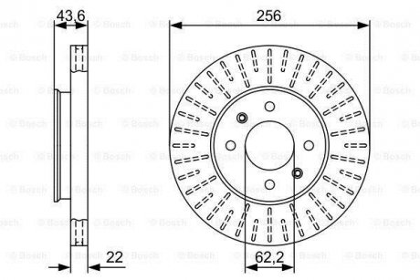 Диск гальмівний BOSCH 0986479V96