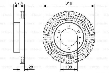 Тормозной диск BOSCH 0 986 479 W47