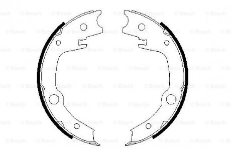 Тормозные колодки барабанные BOSCH 0 986 487 679