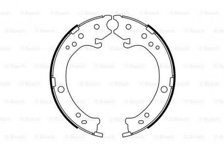 Колодки тормозные барабанные BOSCH 0 986 487 765