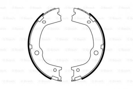 Тормозные колодки барабанные BOSCH 0 986 487 776