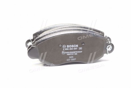 Тормозные колодки BOSCH 0986494047