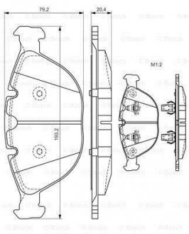 Тормозные колодки дисковые BOSCH 0986494217