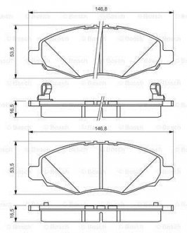 Гальмівні колодки дискові BOSCH 0986494326