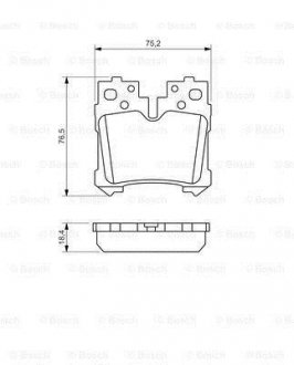 Тормозные колодки дисковые BOSCH 0986494424