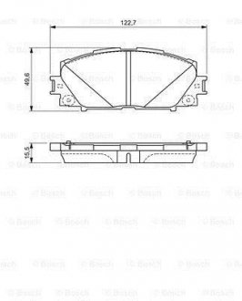 Тормозные колодки дисковые BOSCH 0986494670