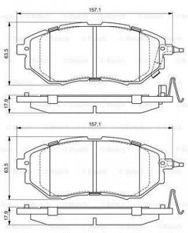 Колодки тормозные BOSCH 0 986 494 679 (фото 1)