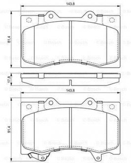 Гальмівні колодки дискові BOSCH 0 986 494 693