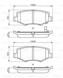 Тормозные колодки BOSCH 0986494706