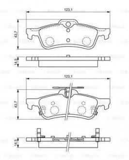 Колодки тормозные дисковые HONDA Civic "R "12>> BOSCH 0986494719