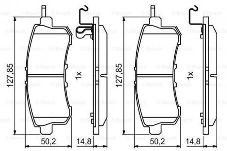 Гальмівні колодки дискові BOSCH 0 986 494 778