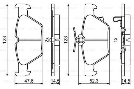 Тормозные колодки BOSCH 0 986 494 836